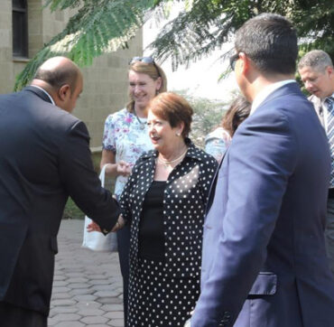 Visit of the wife of the President of Australia